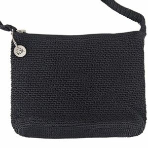 Sold! The SAK | Black Crochet Shoulder Bag